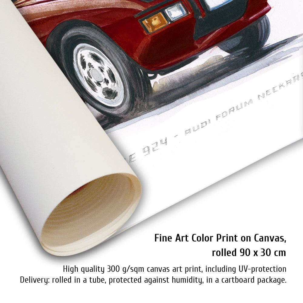 #1459 50 Years Porsche 924 (Malaga Red)