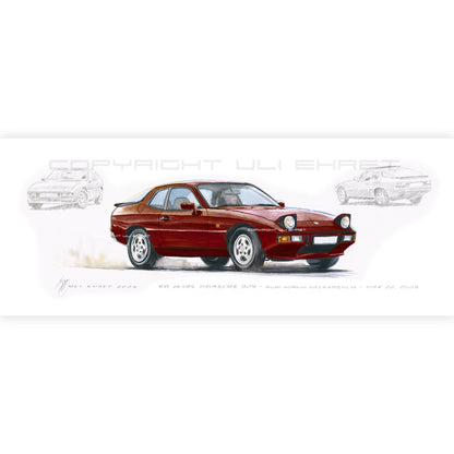#1459 50 Years Porsche 924 (Malaga Red)