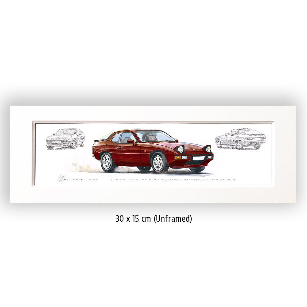 #1459 50 Years Porsche 924 (Malaga Red)