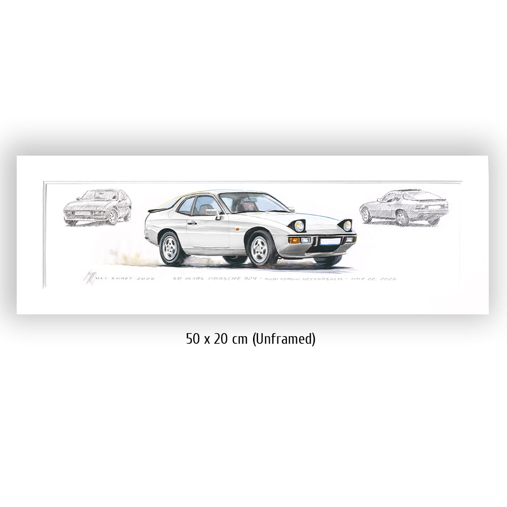 #1461 50 Years Porsche 924 (White)