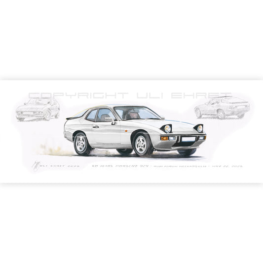 #1461 50 Years Porsche 924 (White)