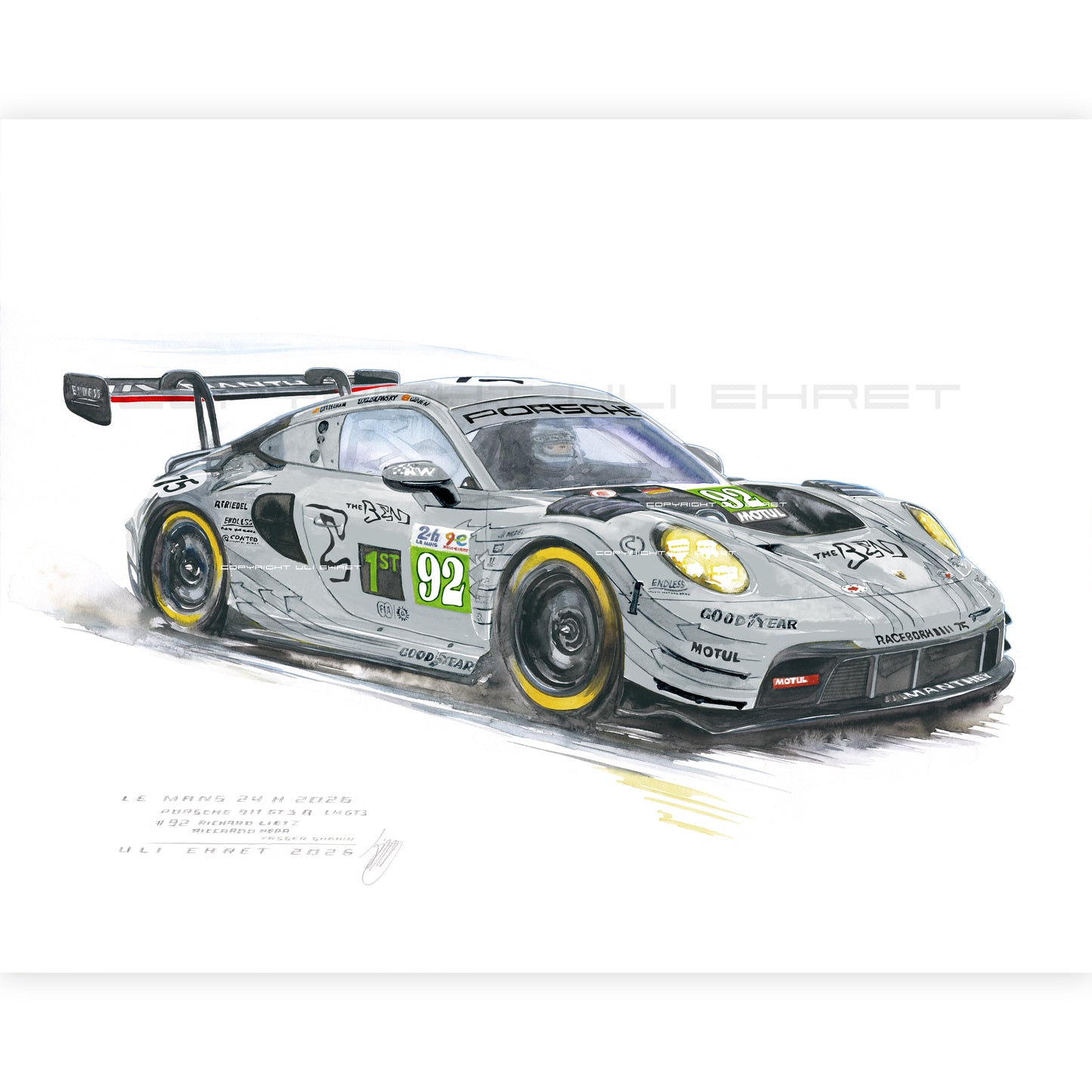 #1589 "Porsche 911 #92 Le Mans 2026"