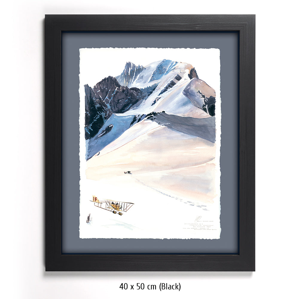 #0773  "Die Landung auf dem Montblanc-Rücken"