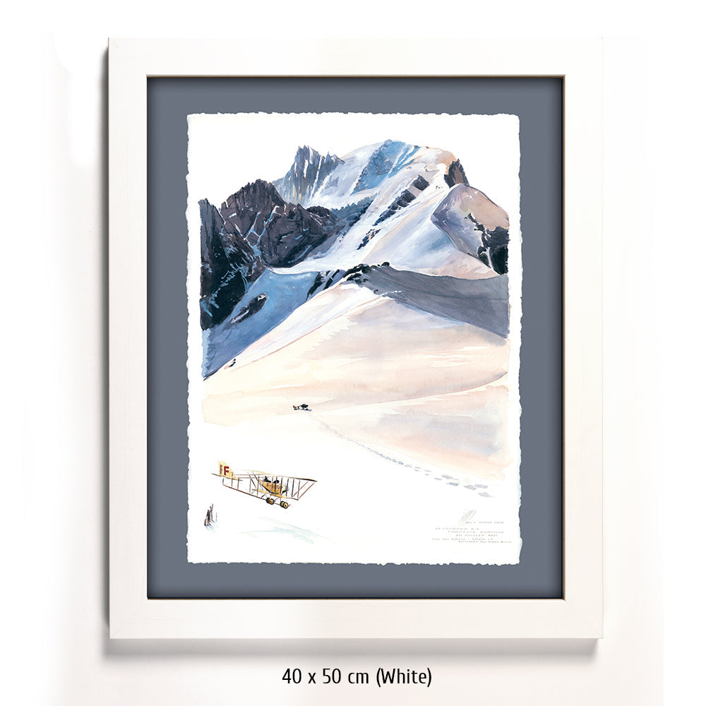 #0773  "Die Landung auf dem Montblanc-Rücken"