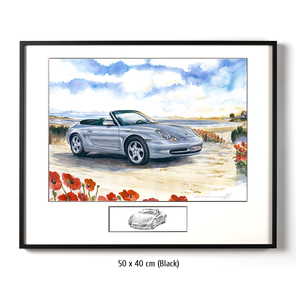 #0934 Porsche 911 Cabriolet by the sea