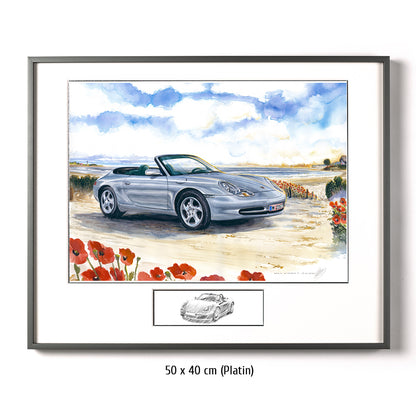 #0934 Porsche 911 Cabriolet am Meer