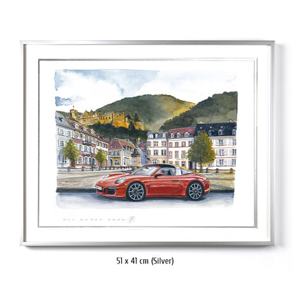 #0943 Porsche 911 at Kornmarkt Heidelberg