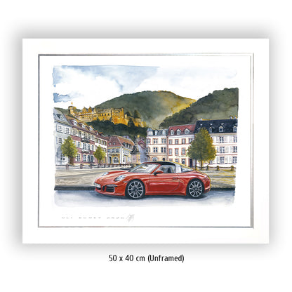 #0943 Porsche 911 at Kornmarkt Heidelberg