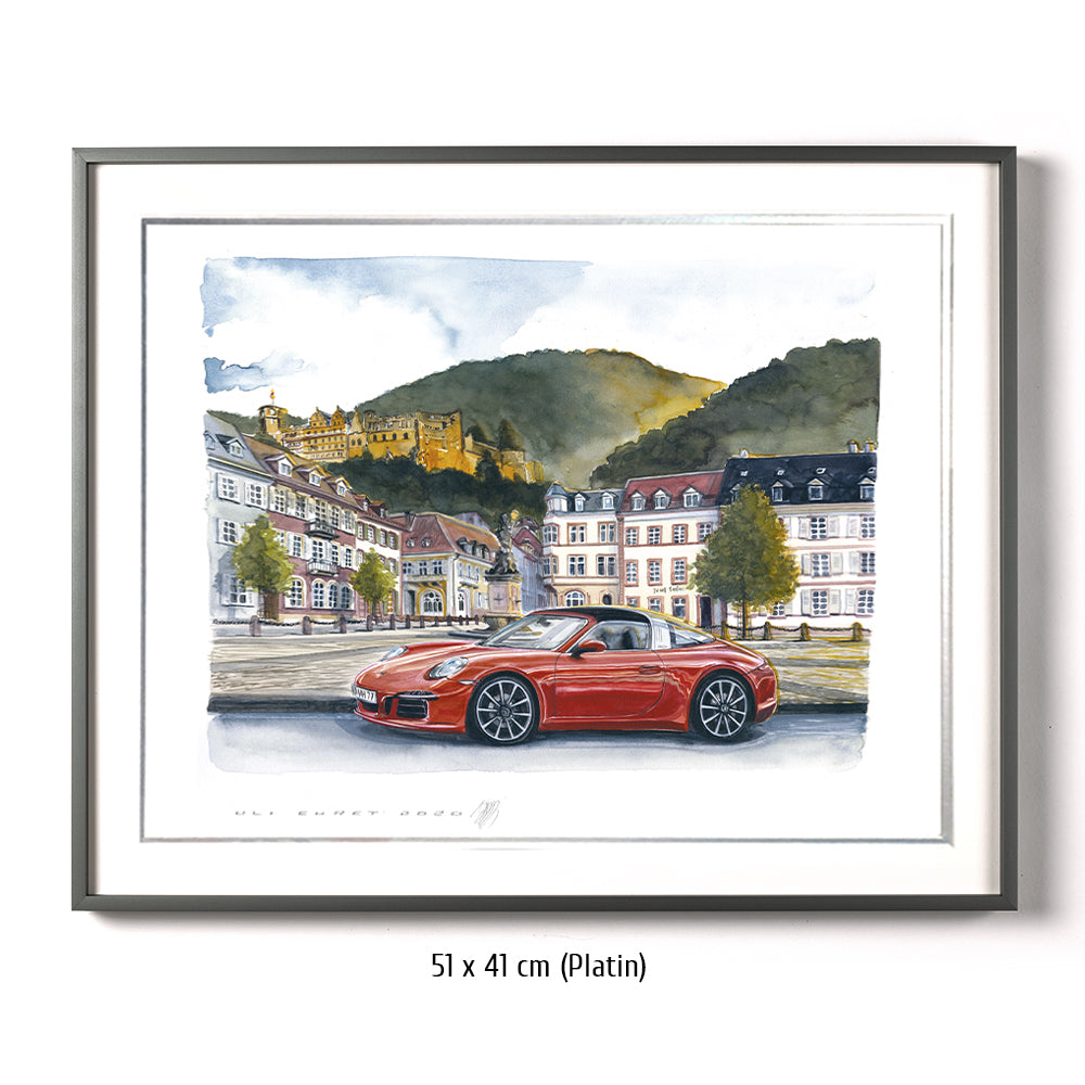 #0943 Porsche 911 at Kornmarkt Heidelberg
