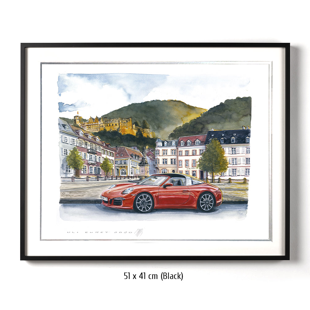 #0943 Porsche 911 at Kornmarkt Heidelberg