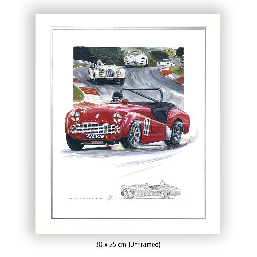 #0945 'Triump TR3 race car