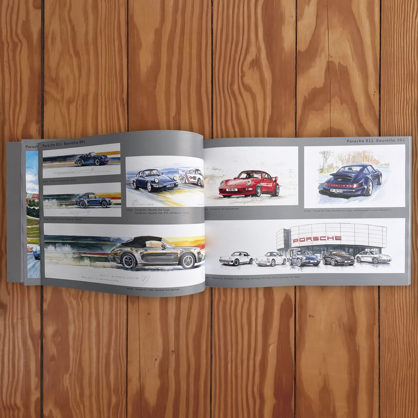 Katalog Uli´s Racing Legends - Aquarelle mit Porsche-Motiven