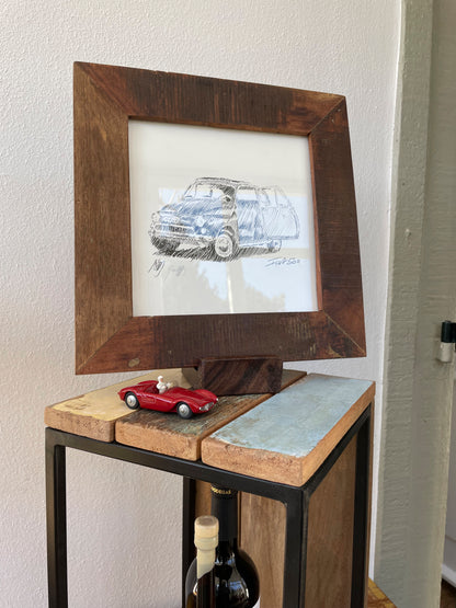 #0959P Fiat 500 Serie 2 Sketch