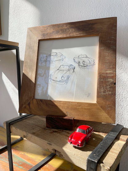 #0876P Porsche 356 & 911 Sketch