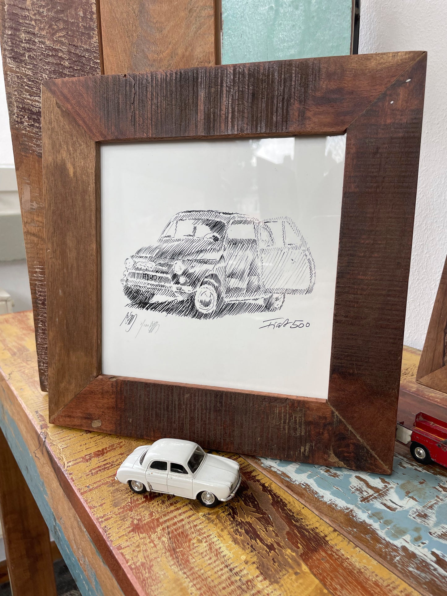 #0959P Fiat 500 Serie 2 Sketch