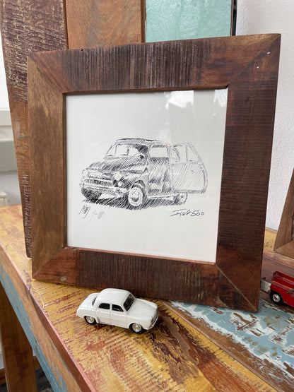 #0959P Fiat 500 Serie 2 Sketch