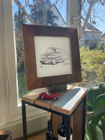 #0959P Fiat 500 Serie 2 Sketch