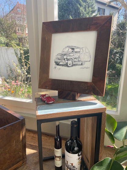 #0959P Fiat 500 Serie 2 Sketch
