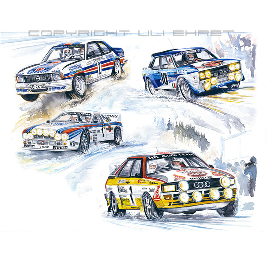 #1039 A 'Rallye Monte Carlo Winning Cars Walter Röhrl