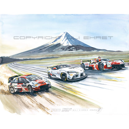 #1101 Toyota Yaris WRC, Toyota Supra GT4, Toyota GR 010