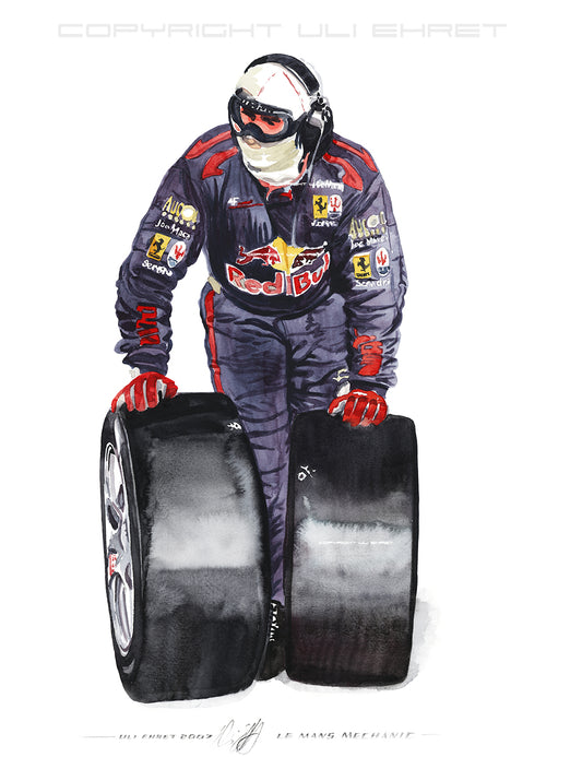 #0144 Le Mans Mechanic, Red Bull Team