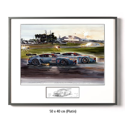 #0190 Aston Martin DBR9, "Dans l'oeil du cyclone"