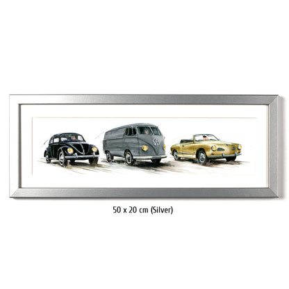 #0338XS Coccinelle VW, Volkswagen Bulli T2, Karmann Ghia