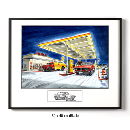 #0349 'Gas Station in Winter