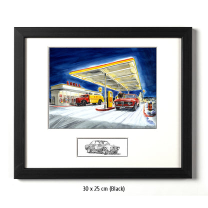 #0349 'Gas Station in Winter