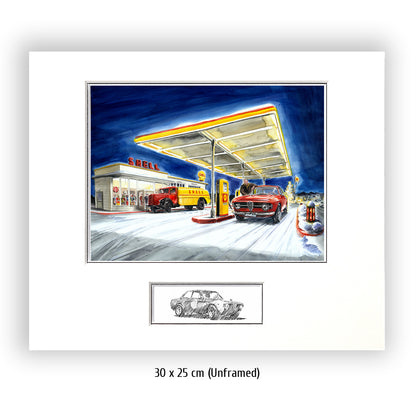 #0349 'Gas Station in Winter