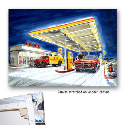 #0349 'Gas Station in Winter