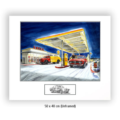 #0349 'Gas Station in Winter