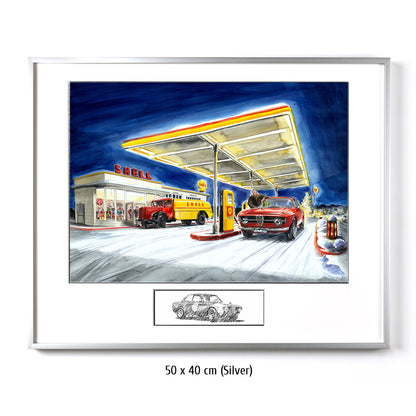 #0349 'Gas Station in Winter