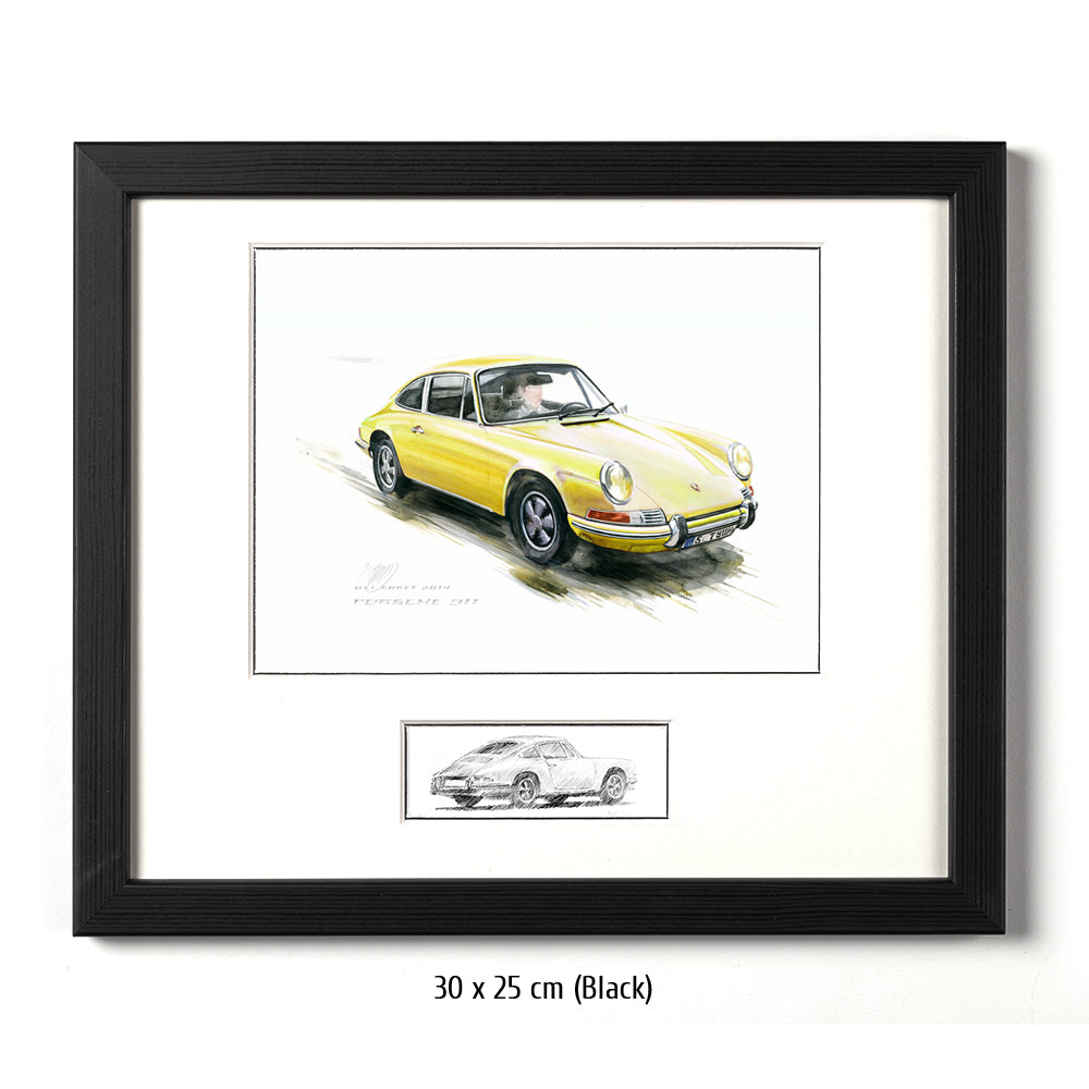 #0527 Y ""Porsche 911 Coupé yellow""