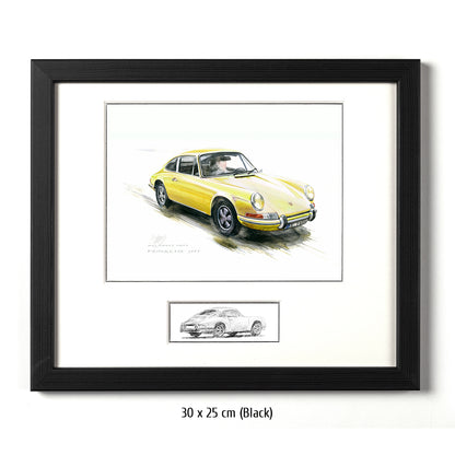 #0527Y Porsche 911, jaune 