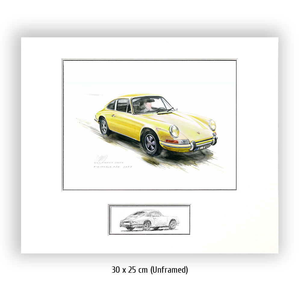 #0527 Y ""Porsche 911 Coupé yellow""