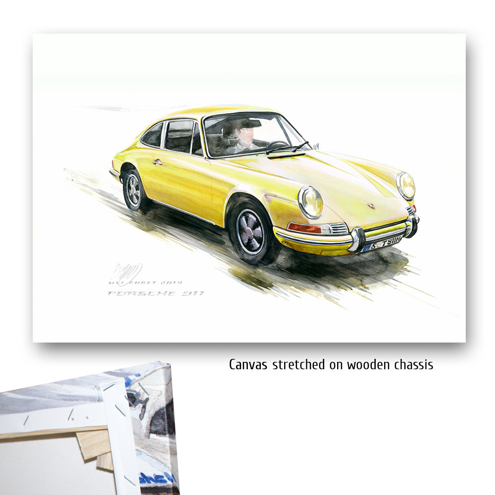 #0527 Y ""Porsche 911 Coupé yellow""