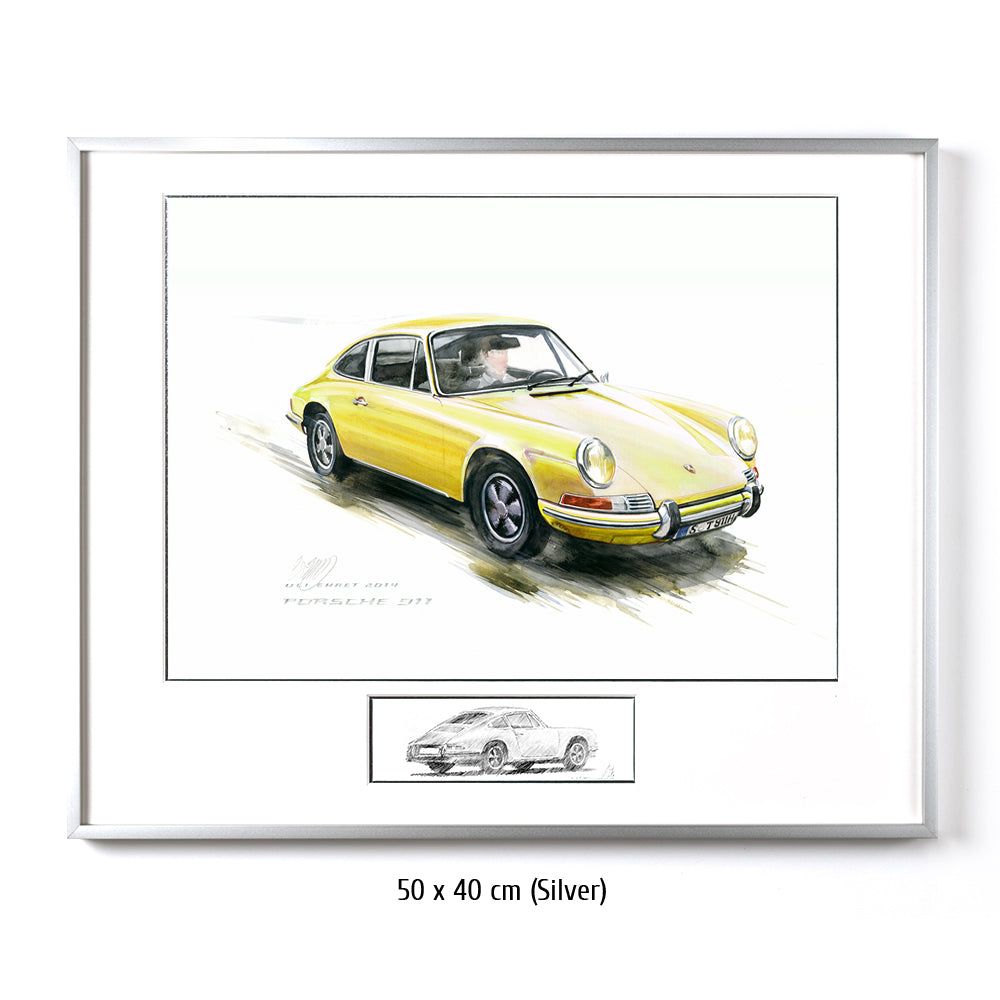 #0527 Y ""Porsche 911 Coupé yellow""
