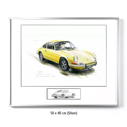 #0527Y Porsche 911, jaune 