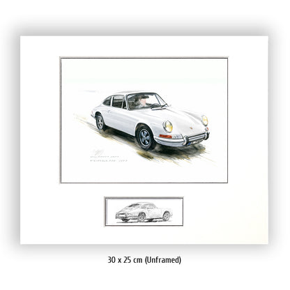 #0527 W  "Porsche 911 Coupé weiß"