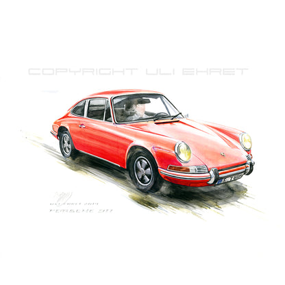 #0527 R  "Porsche 911 Coupé rot"