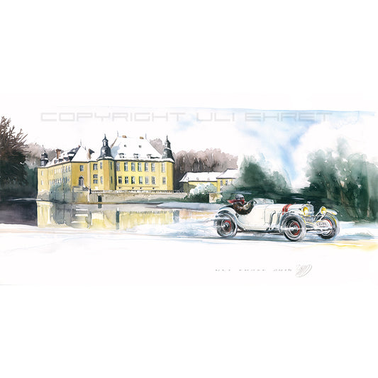 #0583 ""Mercedes SSK in front of Dyck Castle""