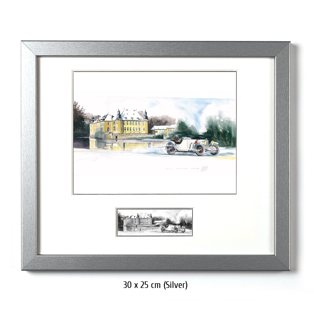 #0583 ""Mercedes SSK in front of Dyck Castle""