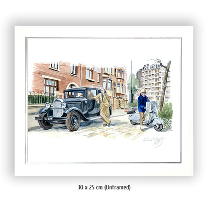 #0623 Citroën C5, Trottinette Lambretta