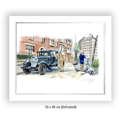 #0623 Citroën C5, Trottinette Lambretta