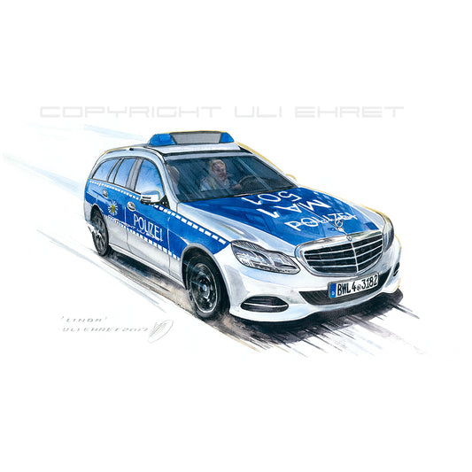 #0695 ""Mercedes Benz Police Car""