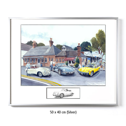 #0707  'Three Porsches at the Coo-Coo-Cafe'