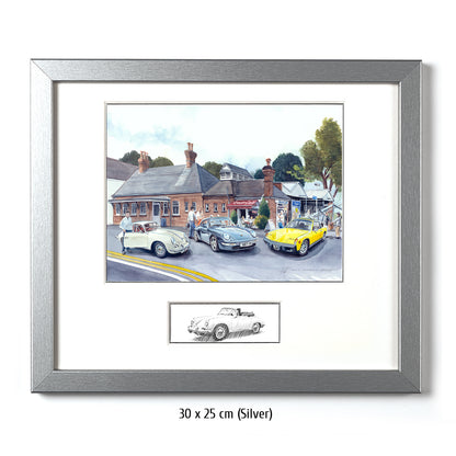 #0707  'Three Porsches at the Coo-Coo-Cafe'