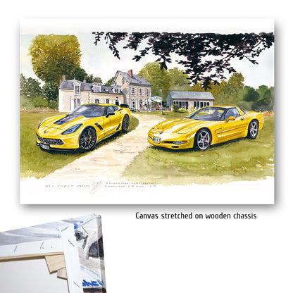#0721 Corvette C7 Z06 et C5 au Mans