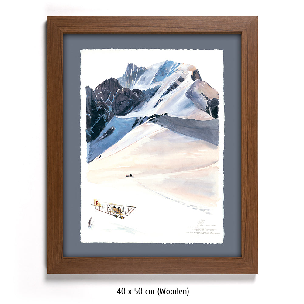 #0773 ""Landing on the Mont Blanc Ridge""